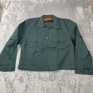 Vintage Red Kap Spruce Green Work Jacket Mens 44-RG Made in USA JT30SG6 TALON